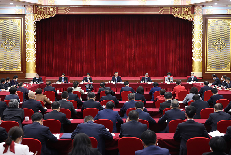3月6日,中共中央总书记、国家主席、中央军委主席习近平看望参加全国政协十三届五次会议的农业界、社会福利和社会保障界委员,并参加联组会,听取意见和建议。中共中央政治局常委、全国政协主席汪洋参加看望和讨论。新华社记者 黄敬文 摄 3月6日,中共中央总书记、国家主席、中央军委主席习近平看望参加全国政协十三届五次会议的农业界、社会福利和社会保障界委员,并参加联组会,听取意见和建议。中共中央政治局常委、全国政协主席汪洋参加看望和讨论。新华社记者 黄敬文 摄